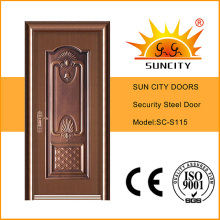 Sc-S115 Cheaper Copper Single Security Metal Doors